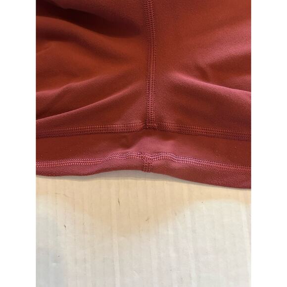 Lululemon Align Rust Burgundy Sz 18 High Rise Nulu Leggings Yoga Cropped 23” - Picture 8 of 8